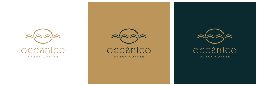 OCEÁNICO CAFÉ - Identidad Corporativa Variantes de Color - G13 Estudio Creativo